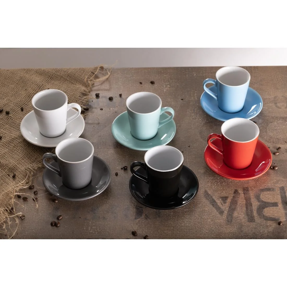Olympia Cafe Flat White Saucers Black 135mm (12 Pack) - Image 14