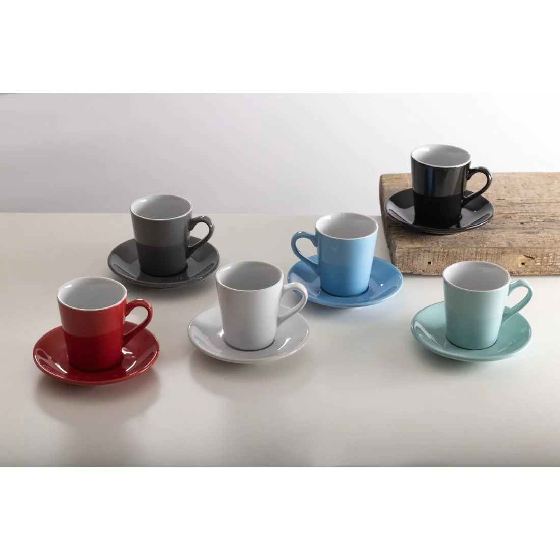 Olympia Cafe Flat White Cups Black 170ml (12 Pack) - Image 17