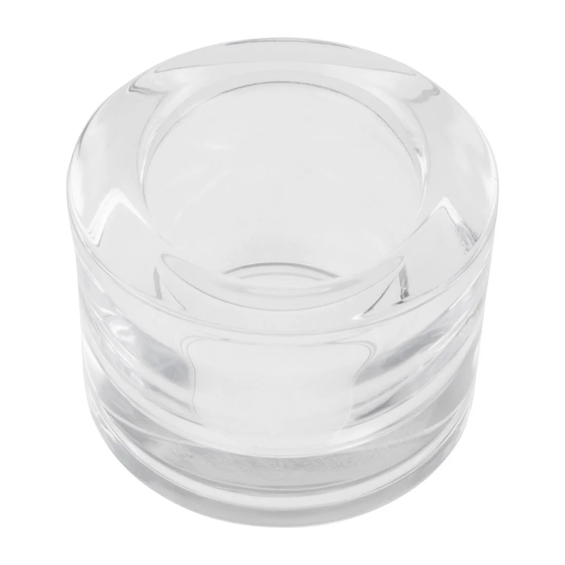 Utopia Chunky Clear Tealight Holders (12 Pack)