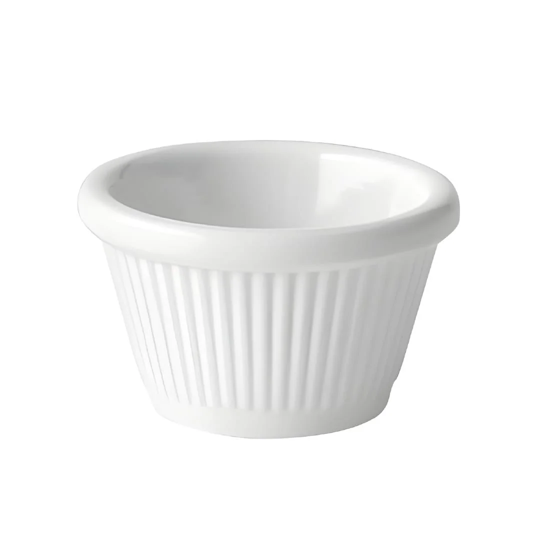 Utopia Fluted Ramekins White 30ml (12 Pack)