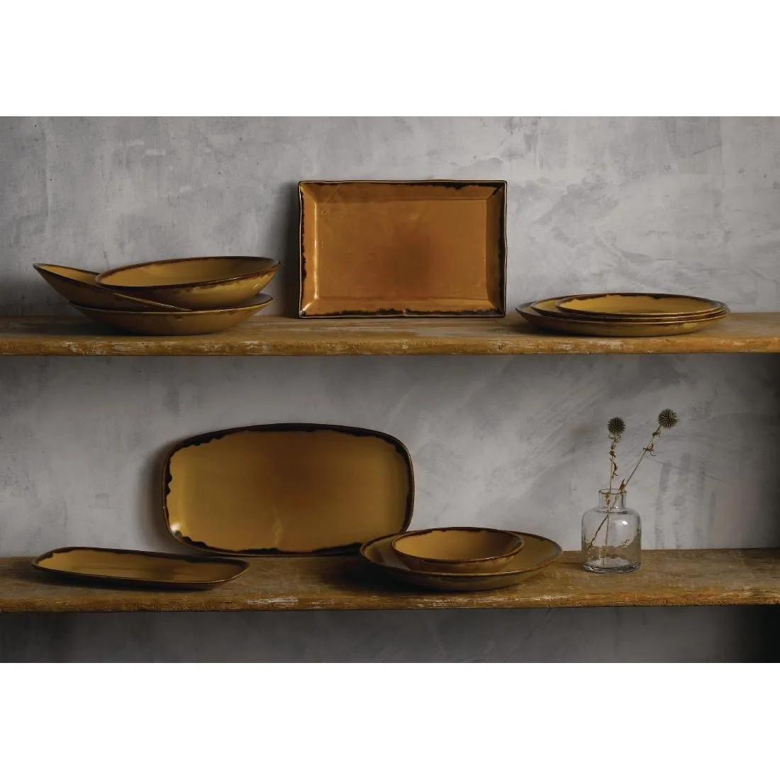 Dudson Harvest Coupe Plates Mustard 165mm (12 Pack) - Image 2