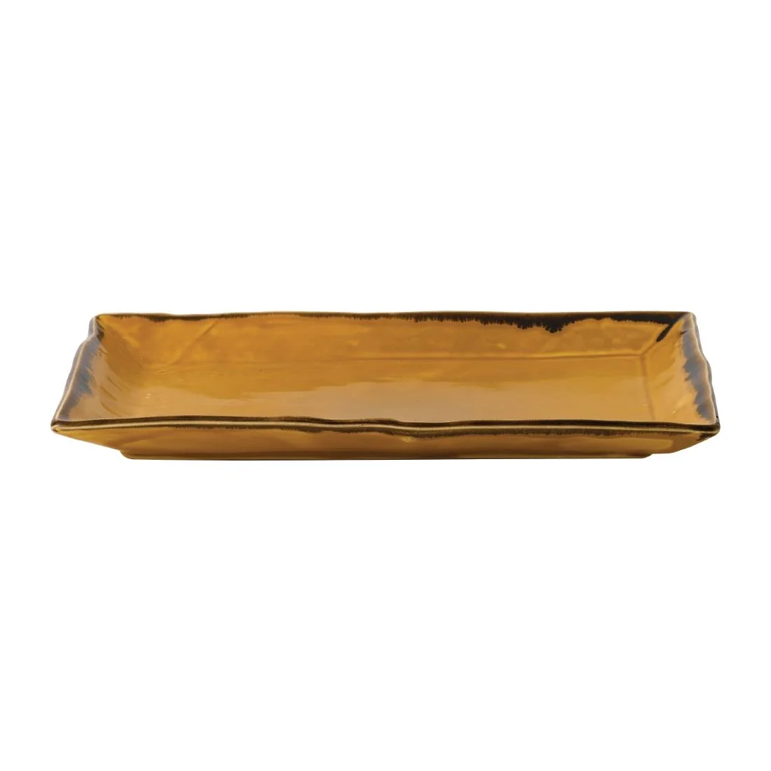 Dudson Harvest Rectangular Trays Mustard 345x233mm (6 Pack) - Image 2
