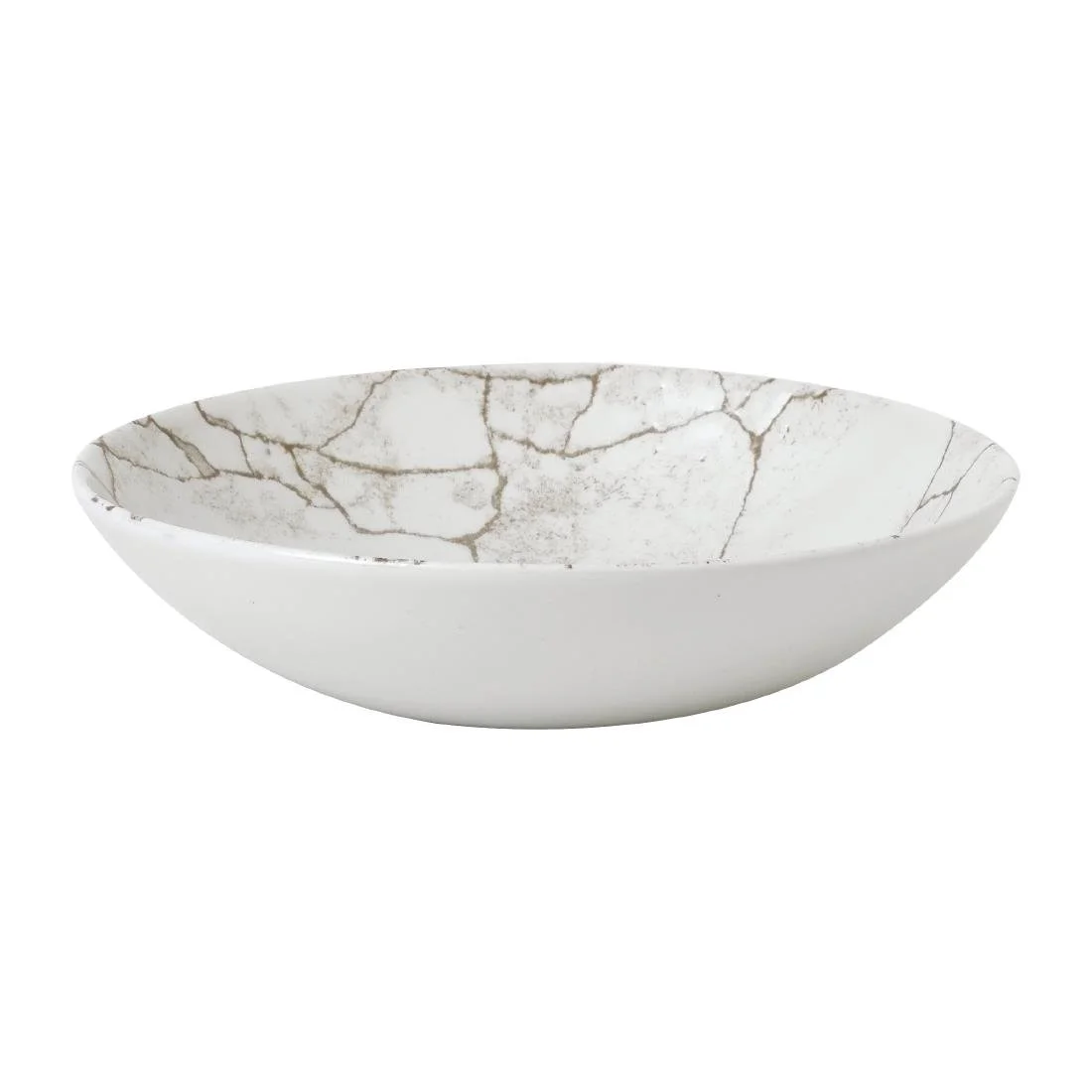 Studio Prints Kintsugi Agate Grey Coupe Bowls 182mm (12 Pack)