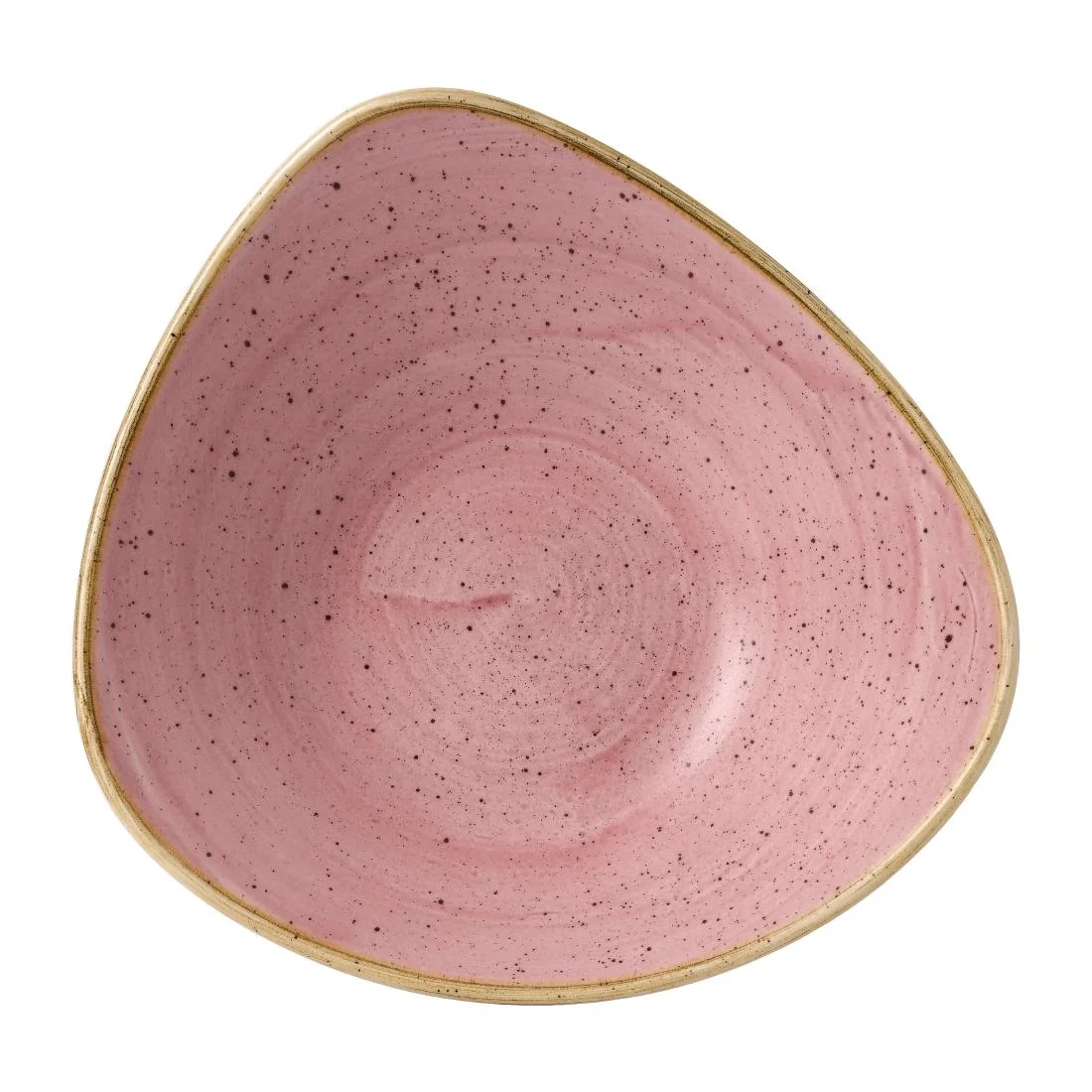 Churchill Stonecast Triangle Bowls Petal Pink 21oz (12 Pack) - Image 2