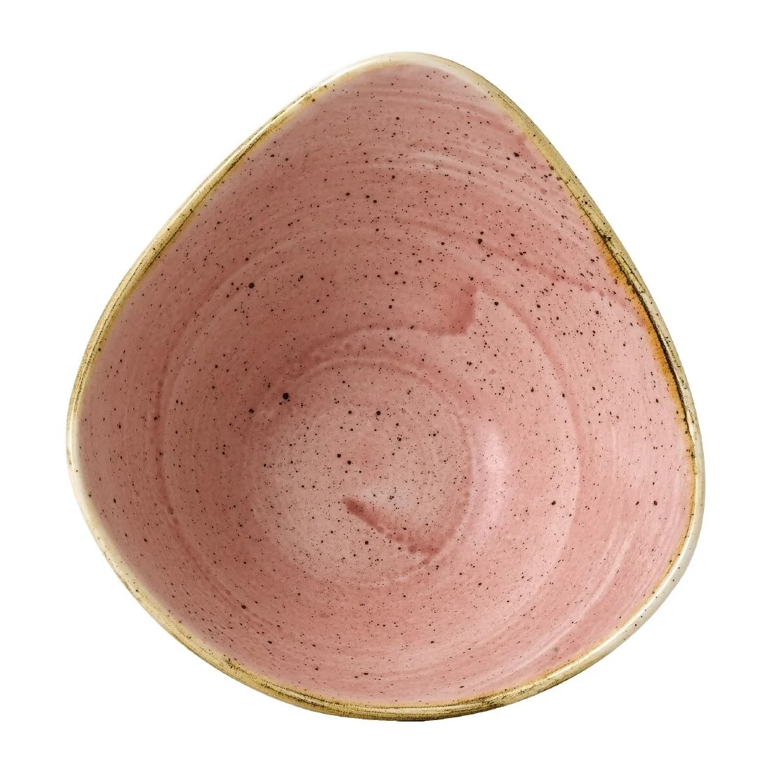 Churchill Stonecast Triangle Bowls Petal Pink 9oz (12 Pack) - Image 2
