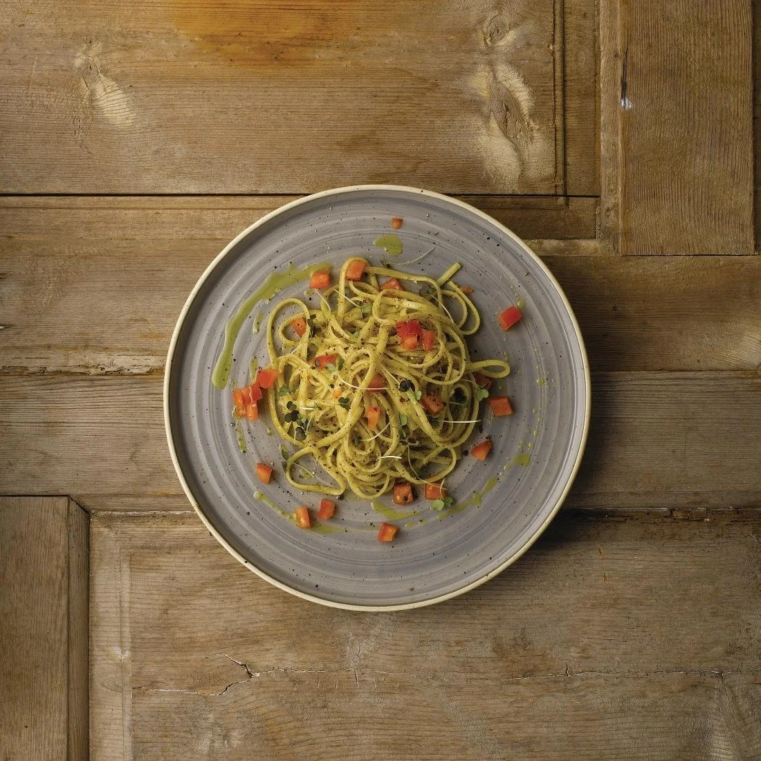 Stonecast Peppercorn Grey Walled Plates 10 3/4 " (6 Pack) - Image 3