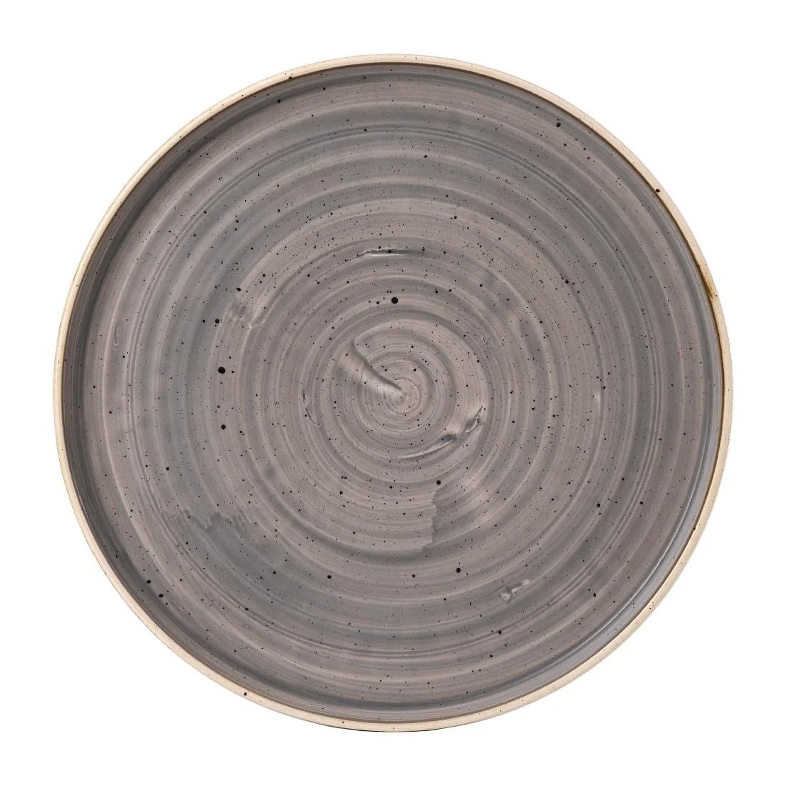 Stonecast Peppercorn Grey Walled Plates 6 1/8 " (6 Pack)