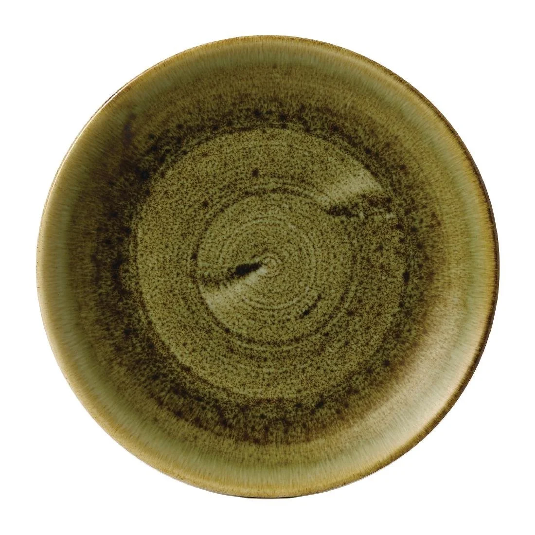 Stonecast Plume Olive Coupe Plates 11 1/4 " (12 Pack)