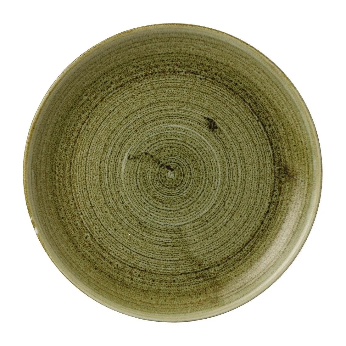 Stonecast Plume Olive Coupe Plates 10 1/4 " (12 Pack)