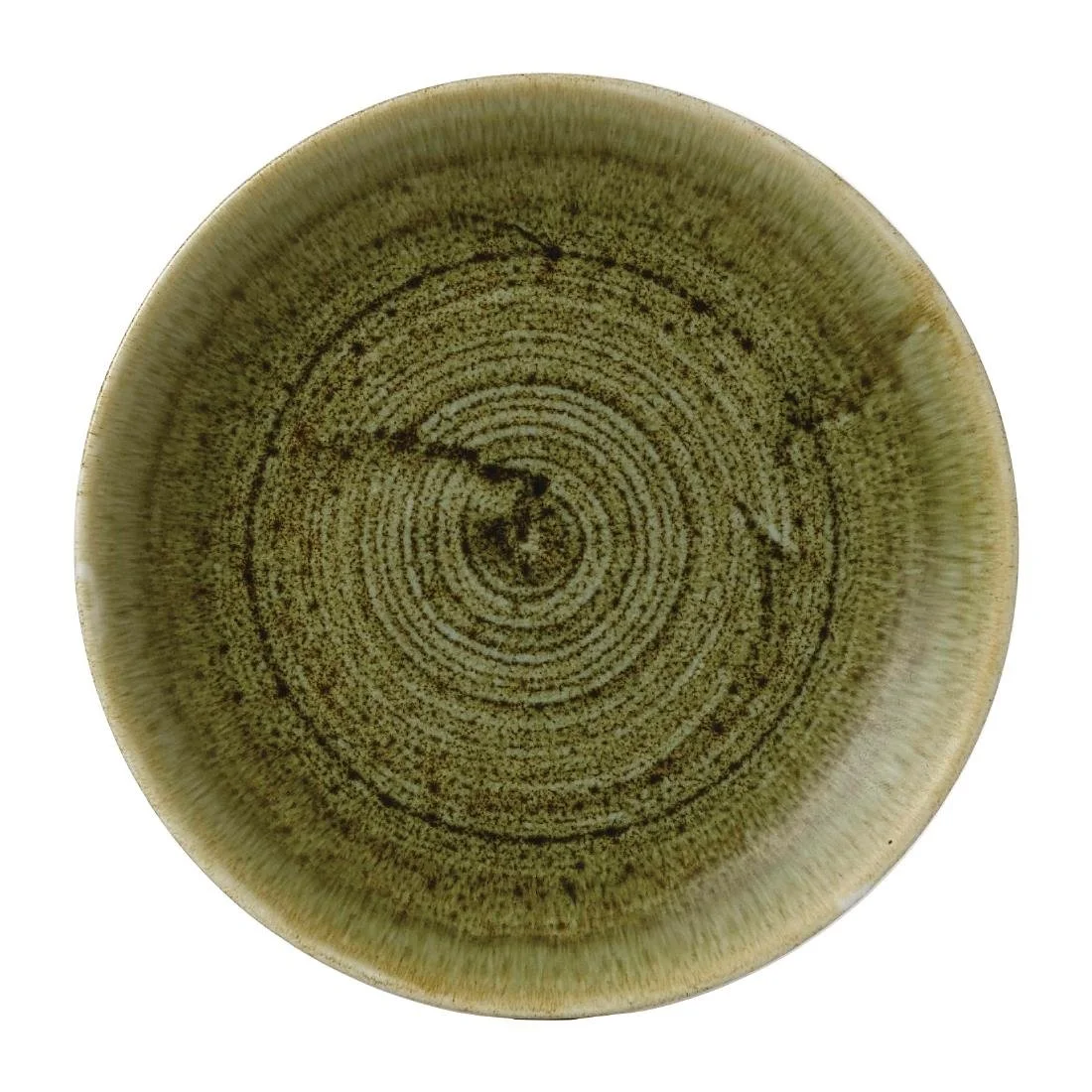 Stonecast Plume Olive Coupe Plates 6 1/2 " (12 Pack)