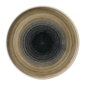 Churchill Stonecast Aqueous Bayou Walled Plates 260mm (6 Pack)