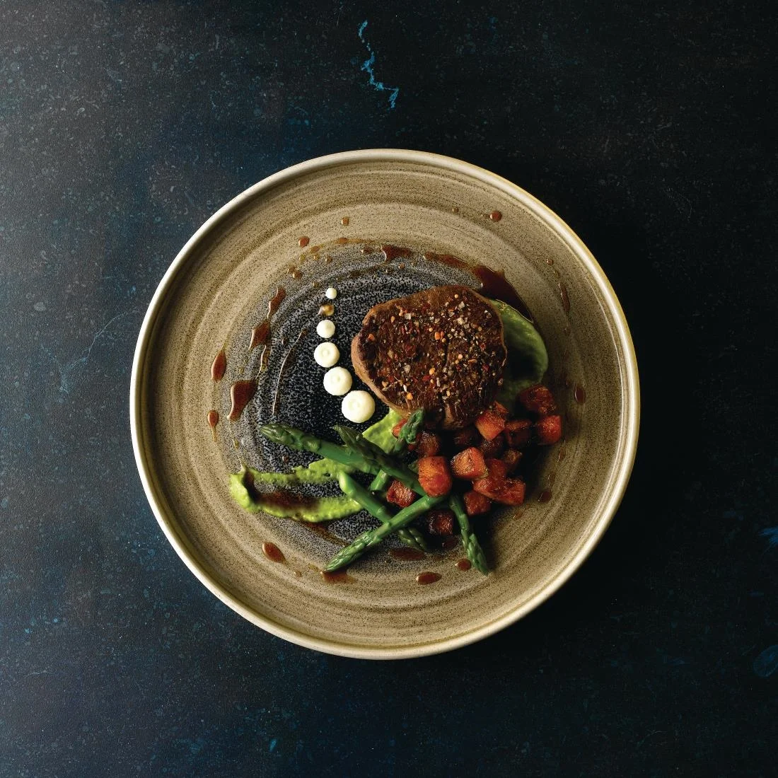 Churchill Stonecast Aqueous Bayou Walled Plates 260mm (6 Pack) - Image 3