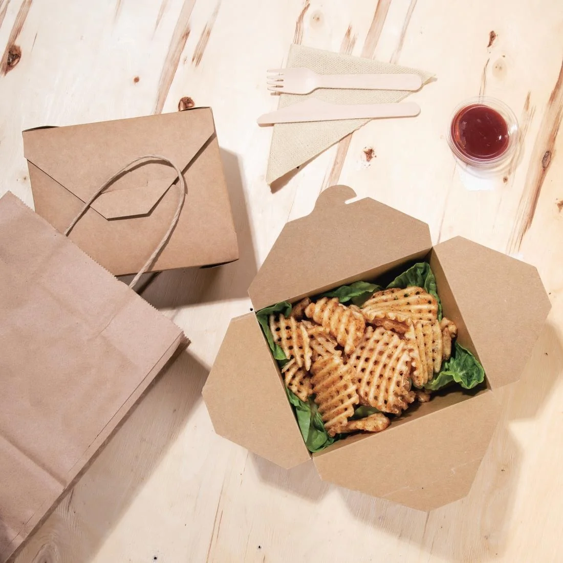 Fiesta Cardboard Takeaway Food Containers 152mm (Pack of 200) - Image 4