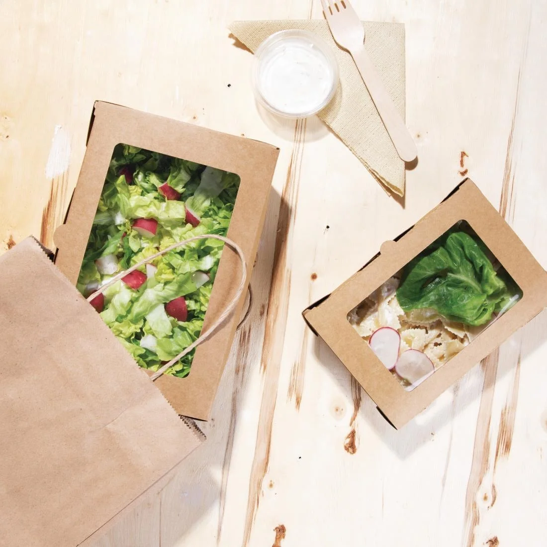 Fiesta Salad Box with PET Window 700ml (Pack of 200) - Image 3