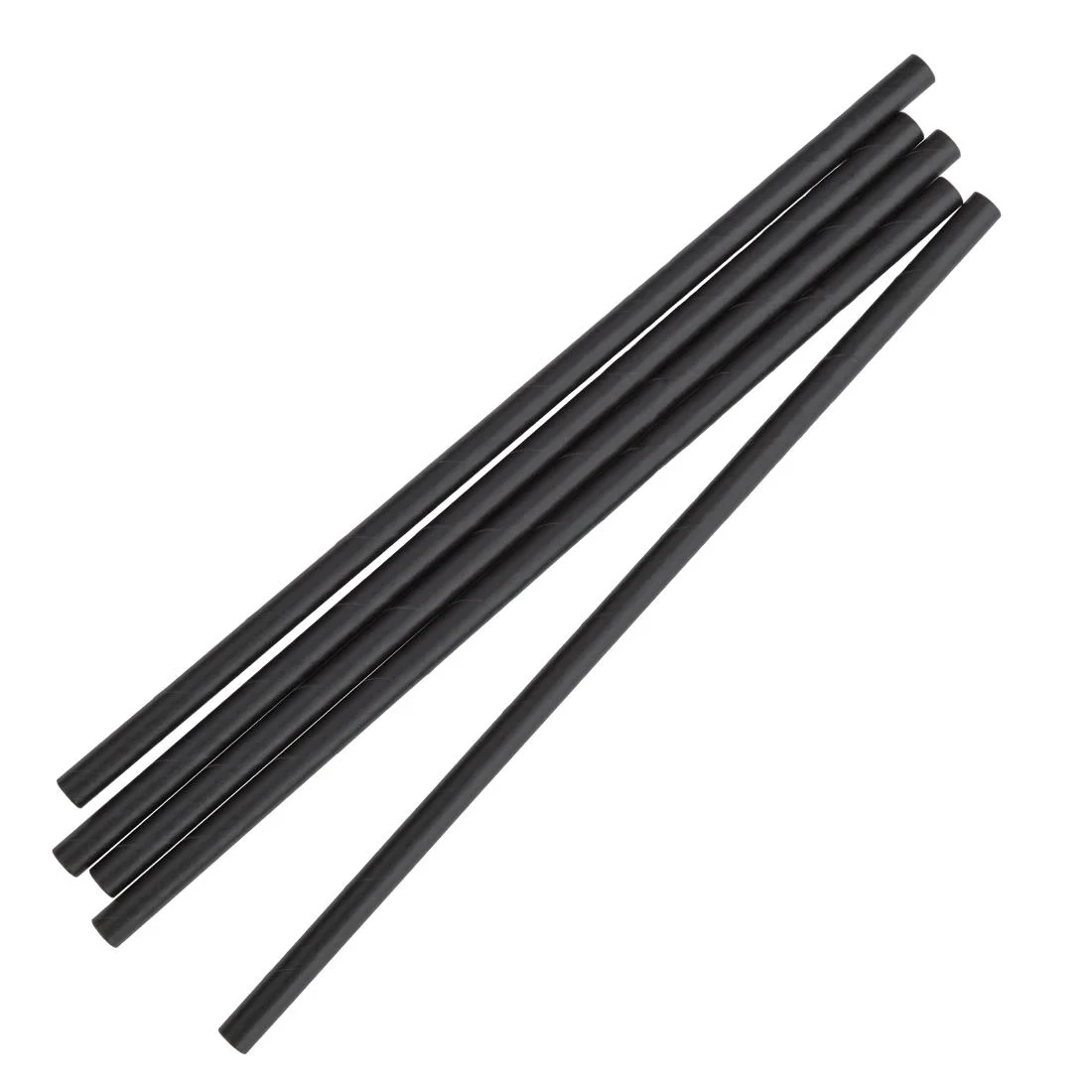 Fiesta Compostable Individually Wrapped Paper Straws Black (Pack of 250) - Image 4