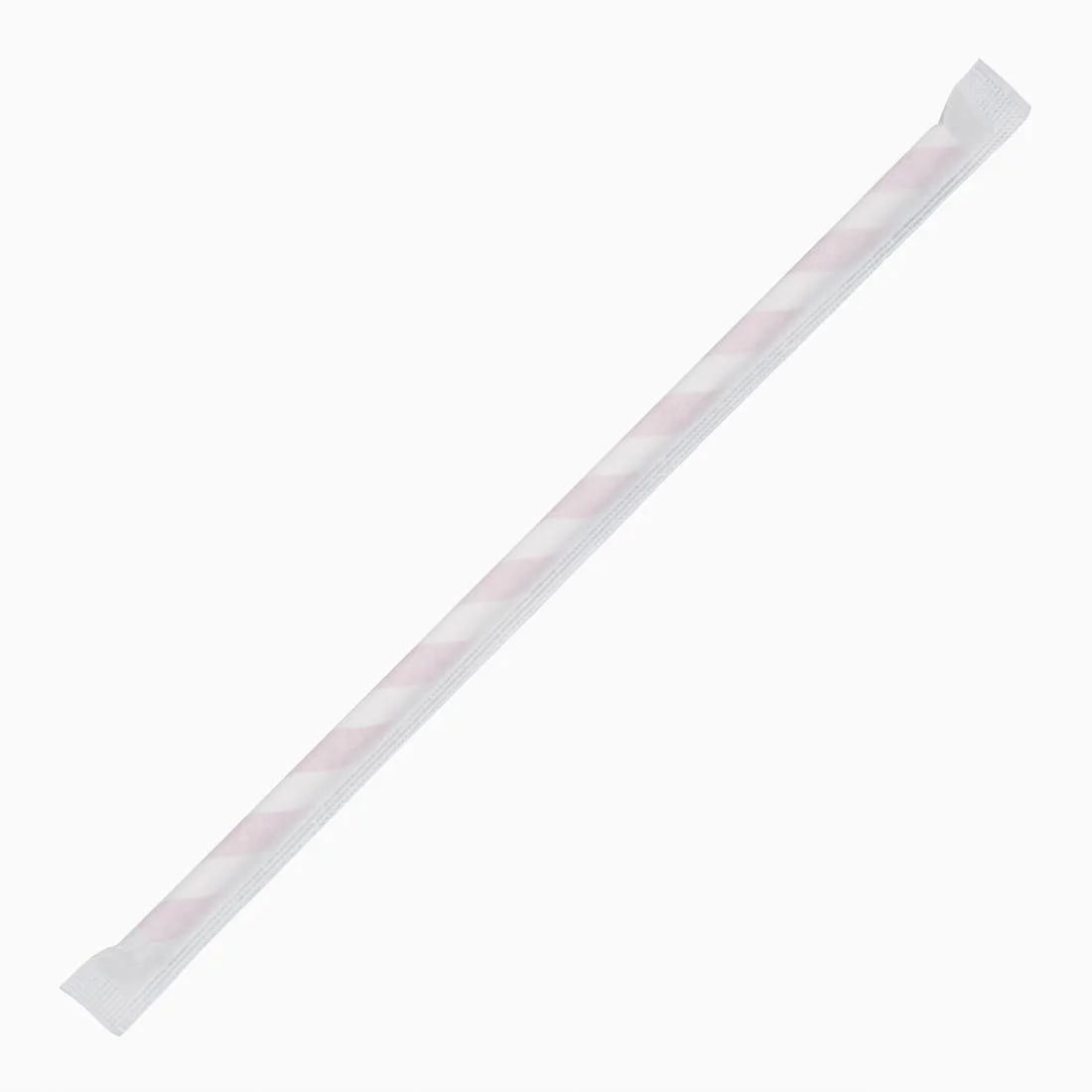 Fiesta Compostable Individually Wrapped Paper Straws Red Stripes (Pack of 250) - Image 2