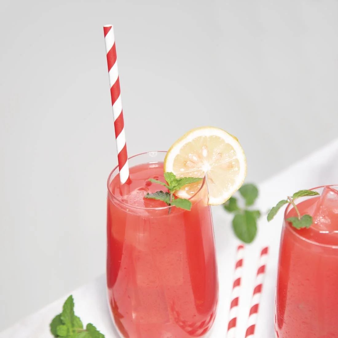 Fiesta Compostable Individually Wrapped Paper Straws Red Stripes (Pack of 250) - Image 5