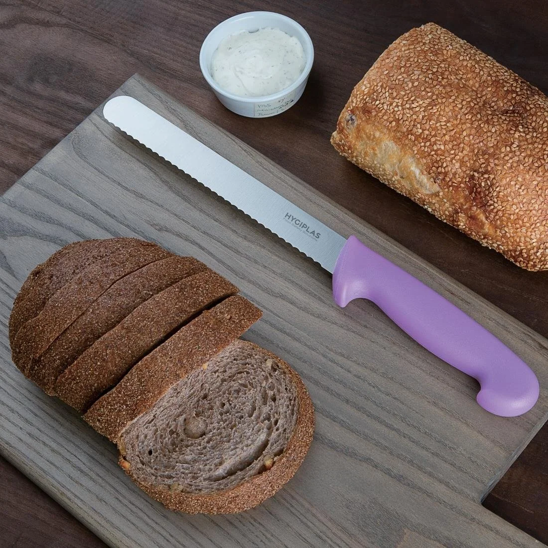 Hygiplas Bread Knife Purple 20cm - Image 4