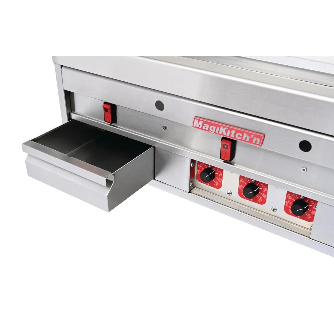 MagiKitch'n MKG Heavy Duty Chrome Gas Griddle - Image 2