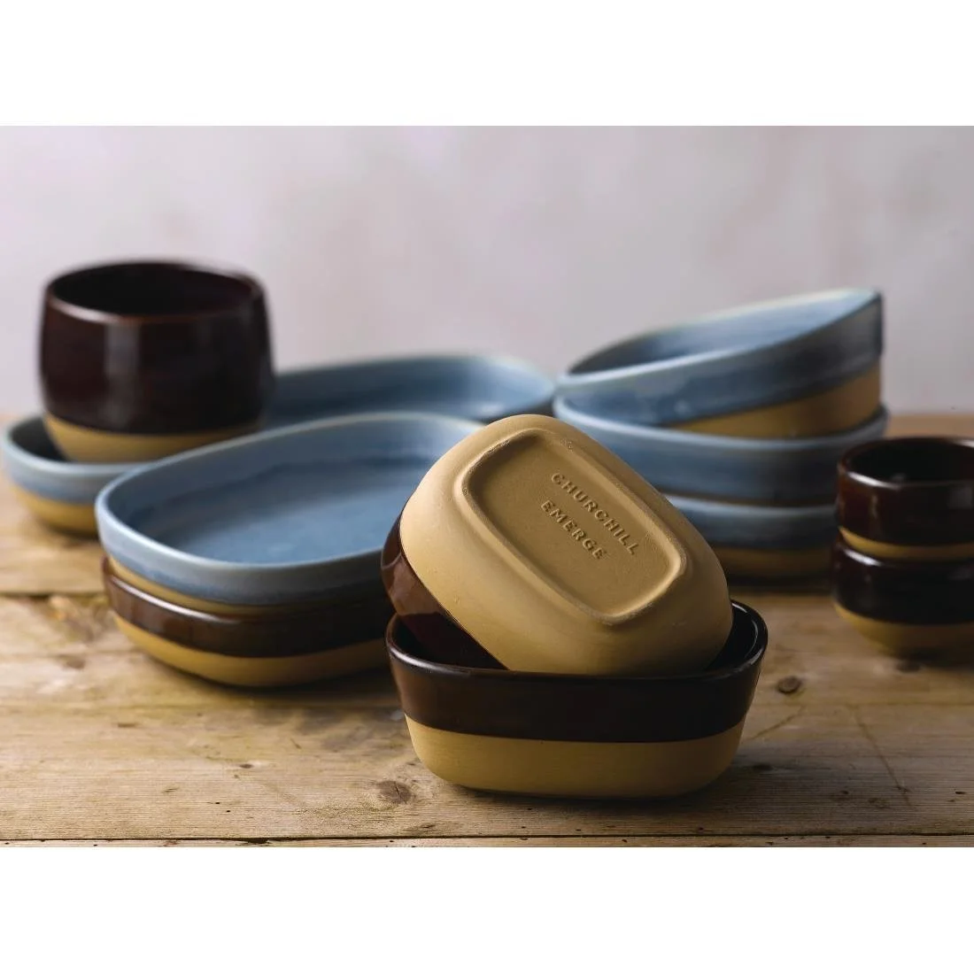 Churchill Emerge Cinnamon Brown Dishes 170x120mm (6 Pack) - Image 9