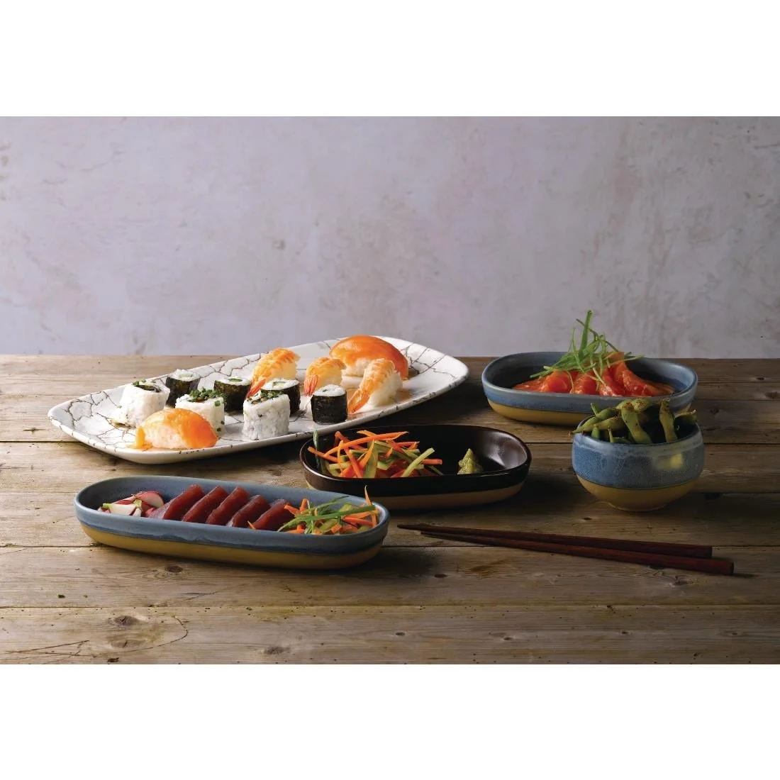 Churchill Emerge Oslo Blue Trays 230x95mm (6 Pack) - Image 9