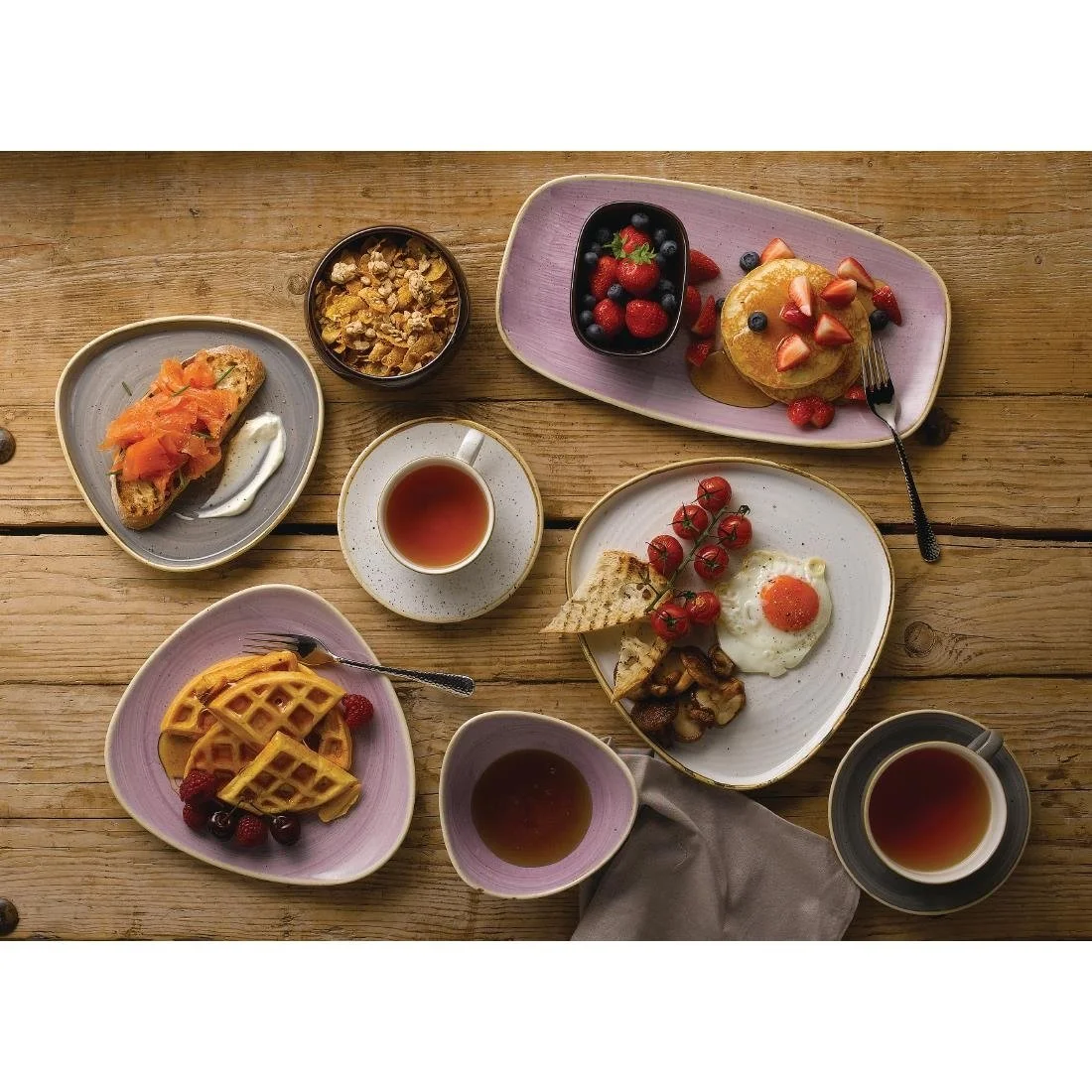 Churchill Stonecast Lotus Bowls Lavender 228mm (12 Pack) - Image 3