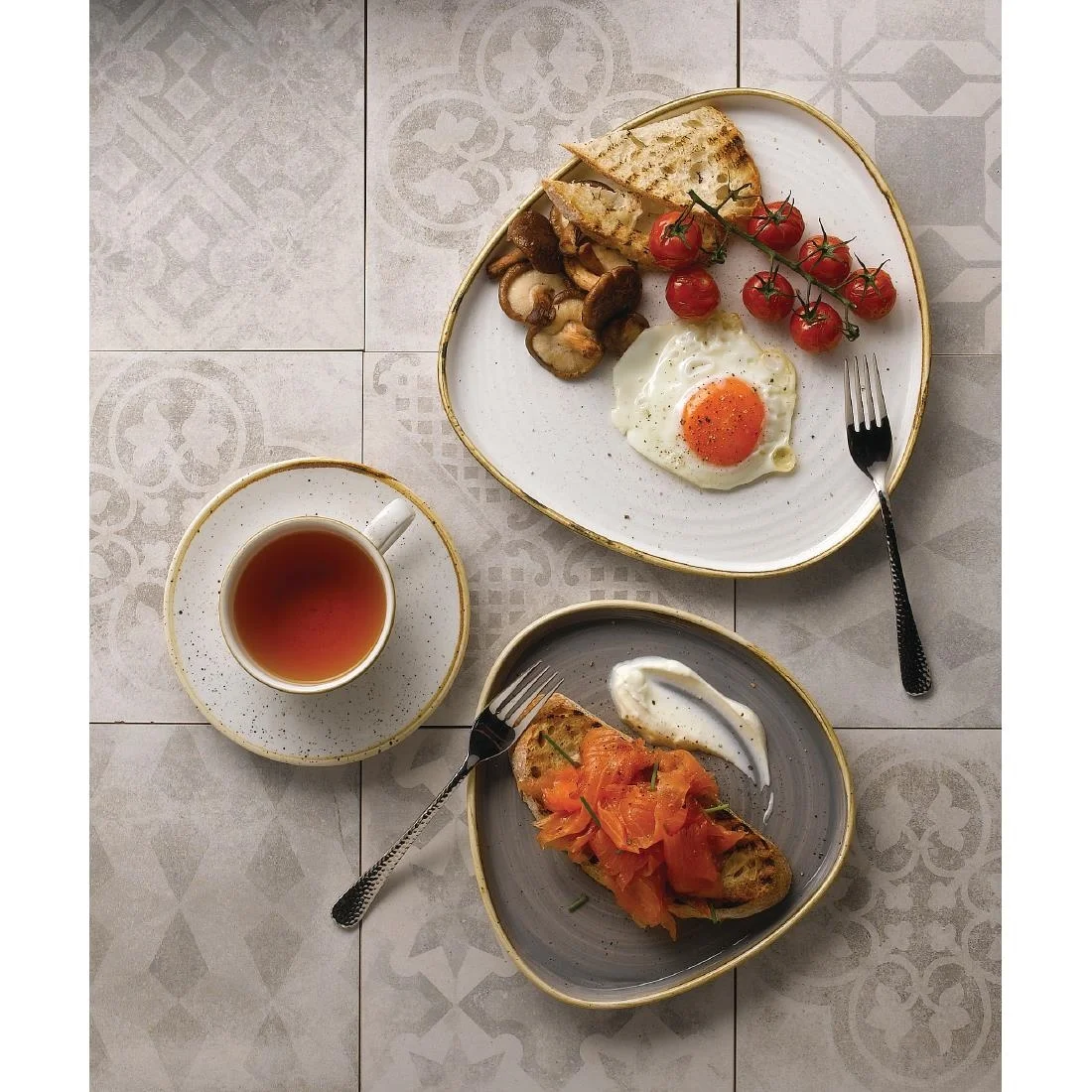 Churchill Stonecast Barley White Triangle Walled Chefs Plates 260mm (6 Pack) - Image 10