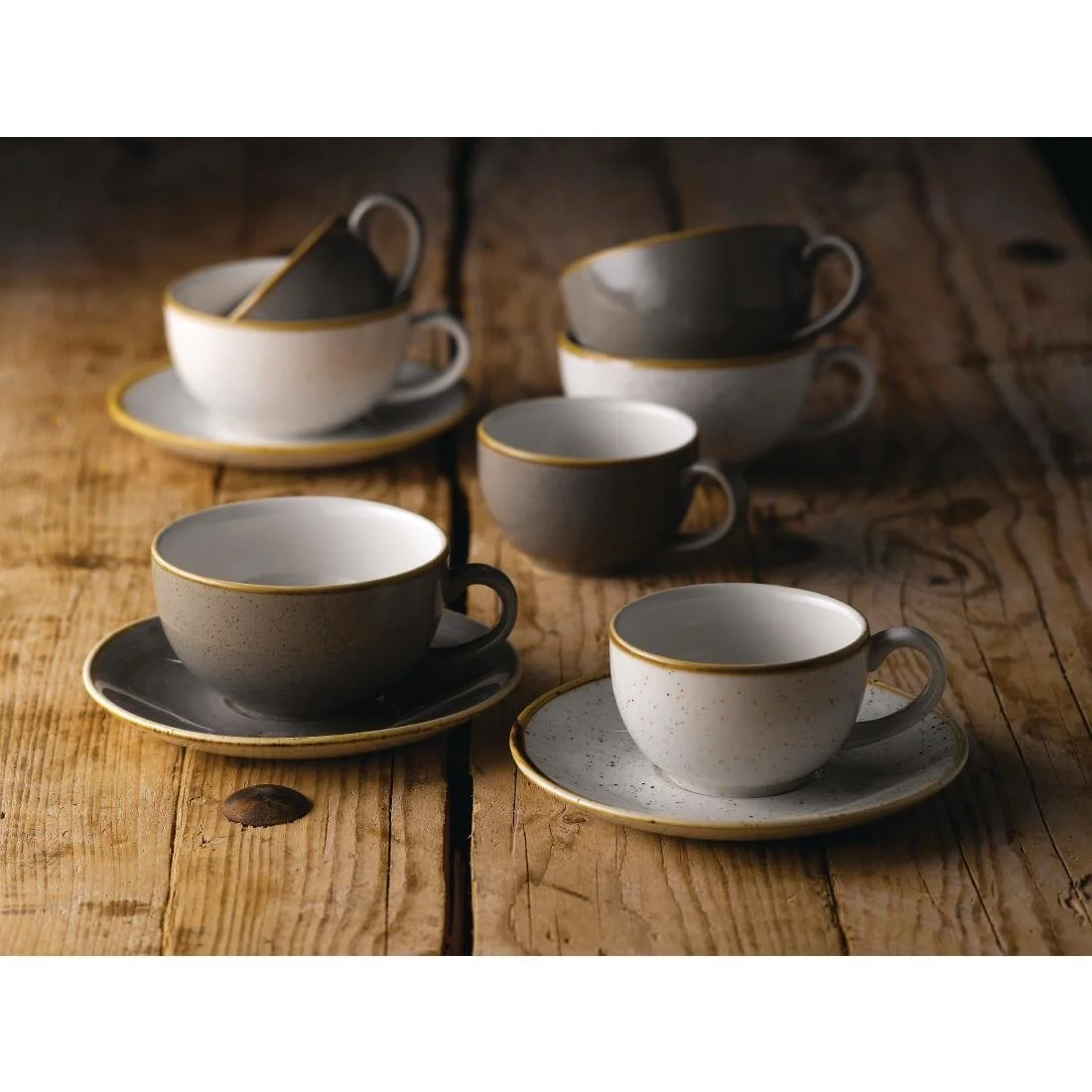 Churchill Stonecast Grey Cappuccino Cups 280ml (12 Pack) - Image 2