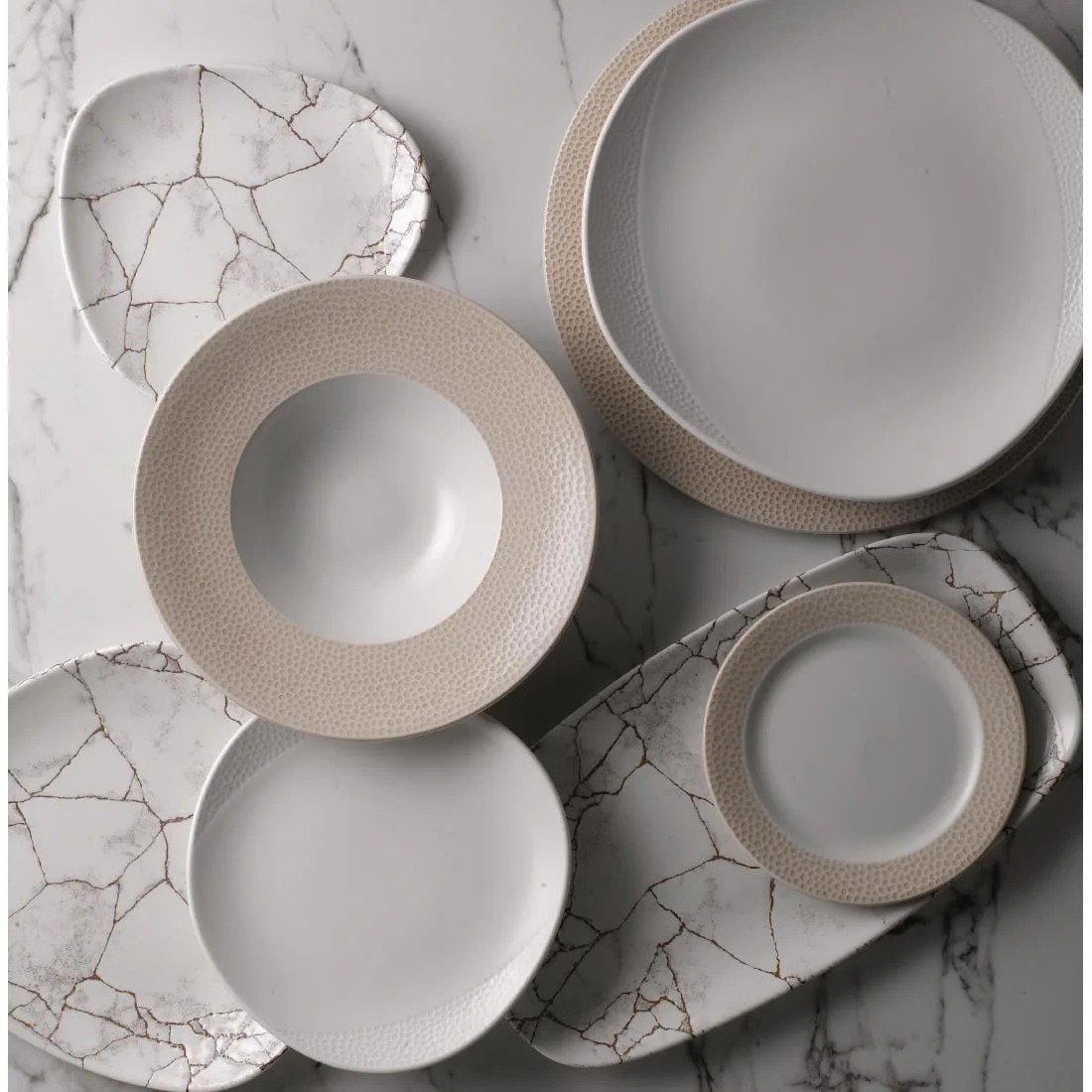 Churchill Isla Spinwash Sand Footed Plates 276mm (12 Pack) - Image 2
