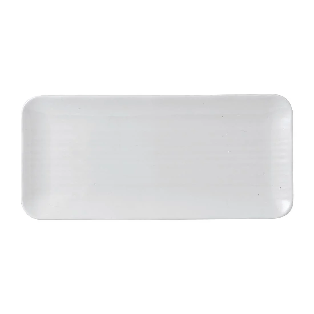 Dudson White Organic Rectangular Plates 346x156mm (6 Pack) - Image 1