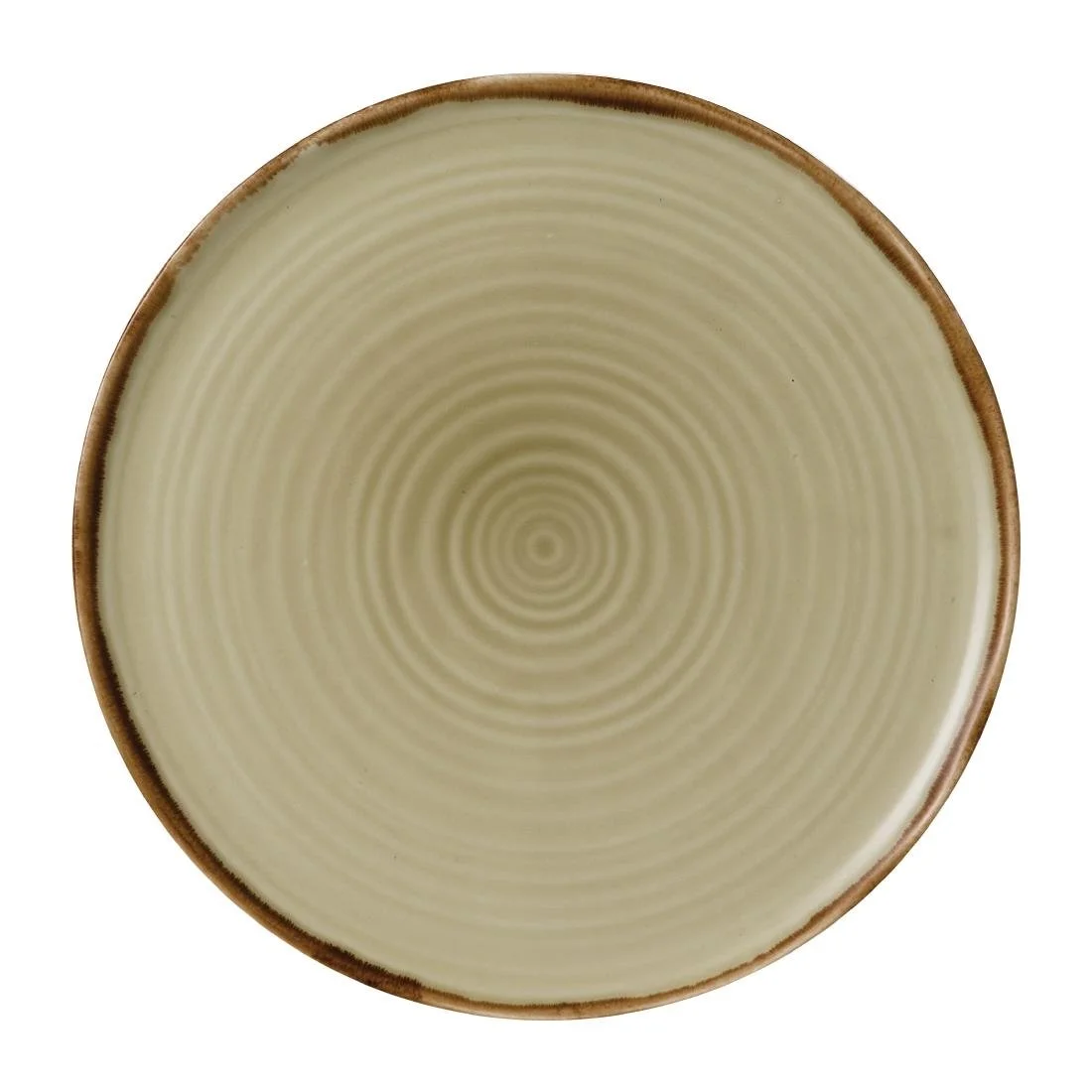 Dudson Harvest Organic Coupe Flat Plates Linen 318mm (6 Pack)