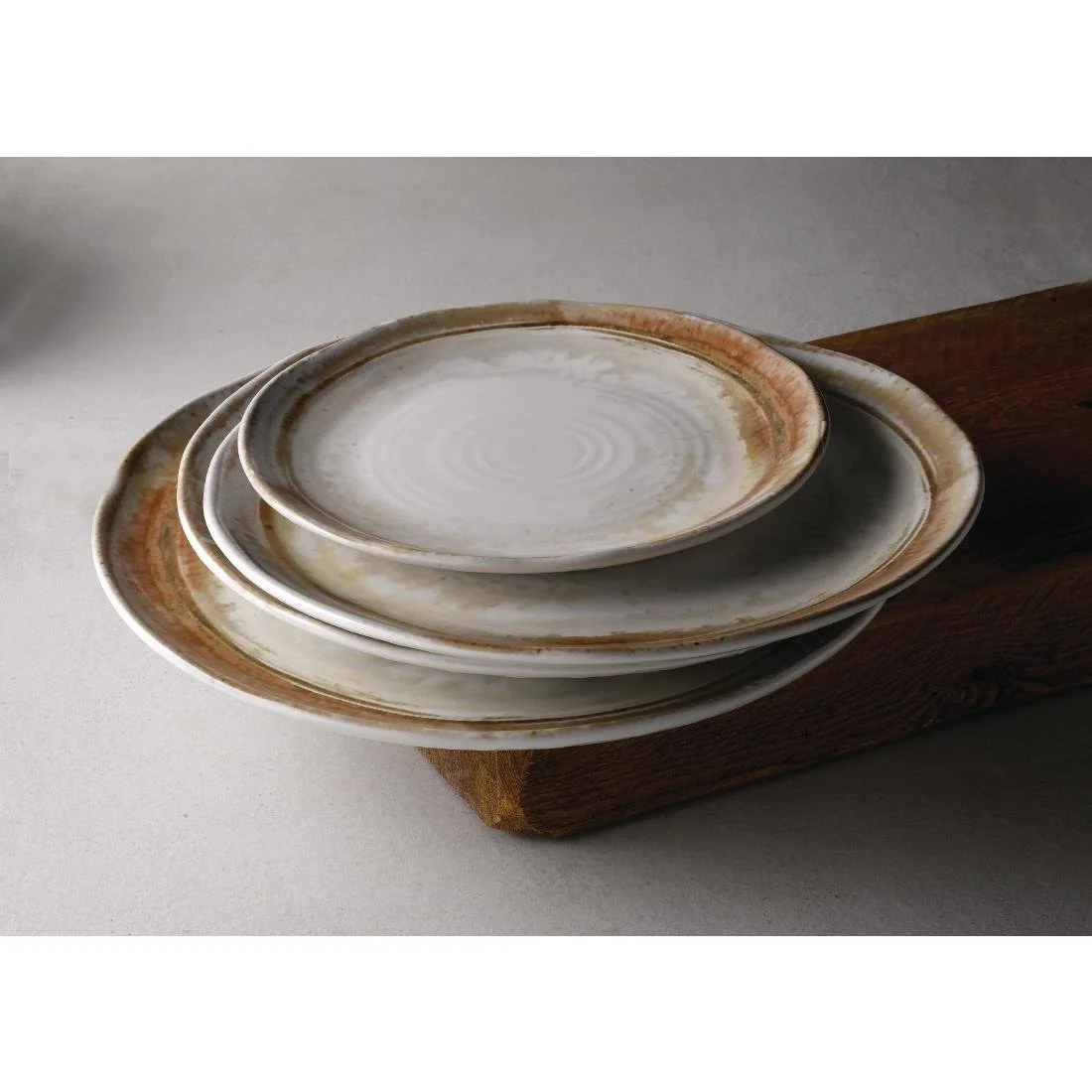 Dudson Finca Sandstone Organic Flat Plates 318mm (6 Pack) - Image 2