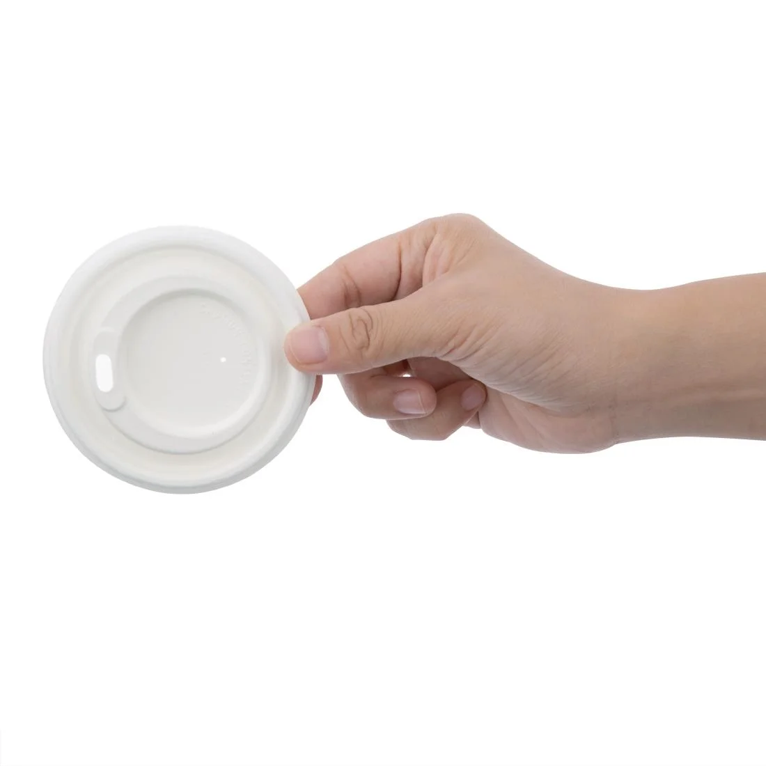 Fiesta Compostable Bagasse Coffee Cup Lids 225ml / 8oz (Pack of 1000) - Image 3