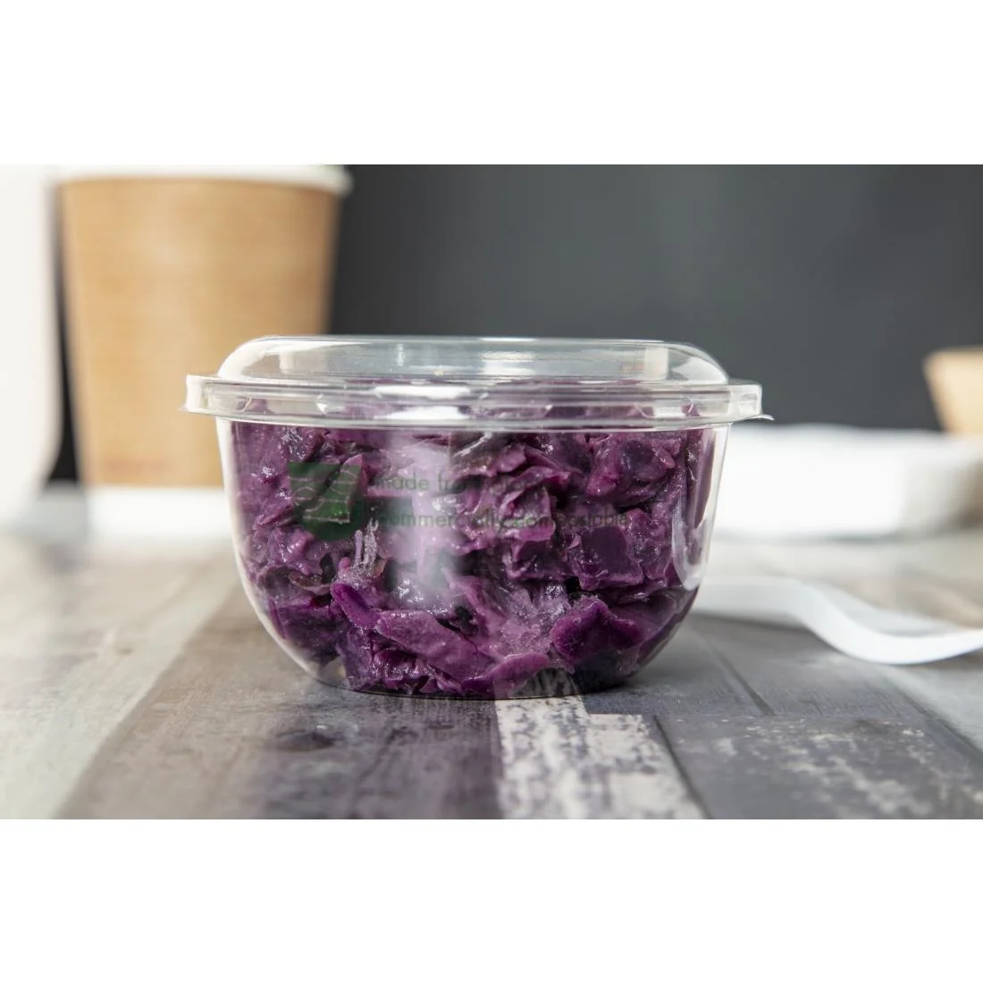 Vegware 96-Series Compostable PLA Deli Pots 8oz (Pack of 1000) - Image 6