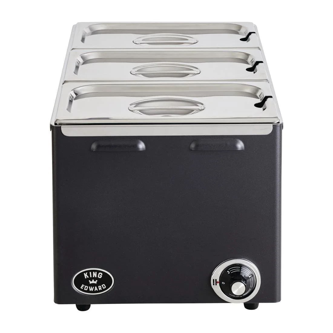 King Edward Wet and Dry Heat Bain Marie Black - Image 2