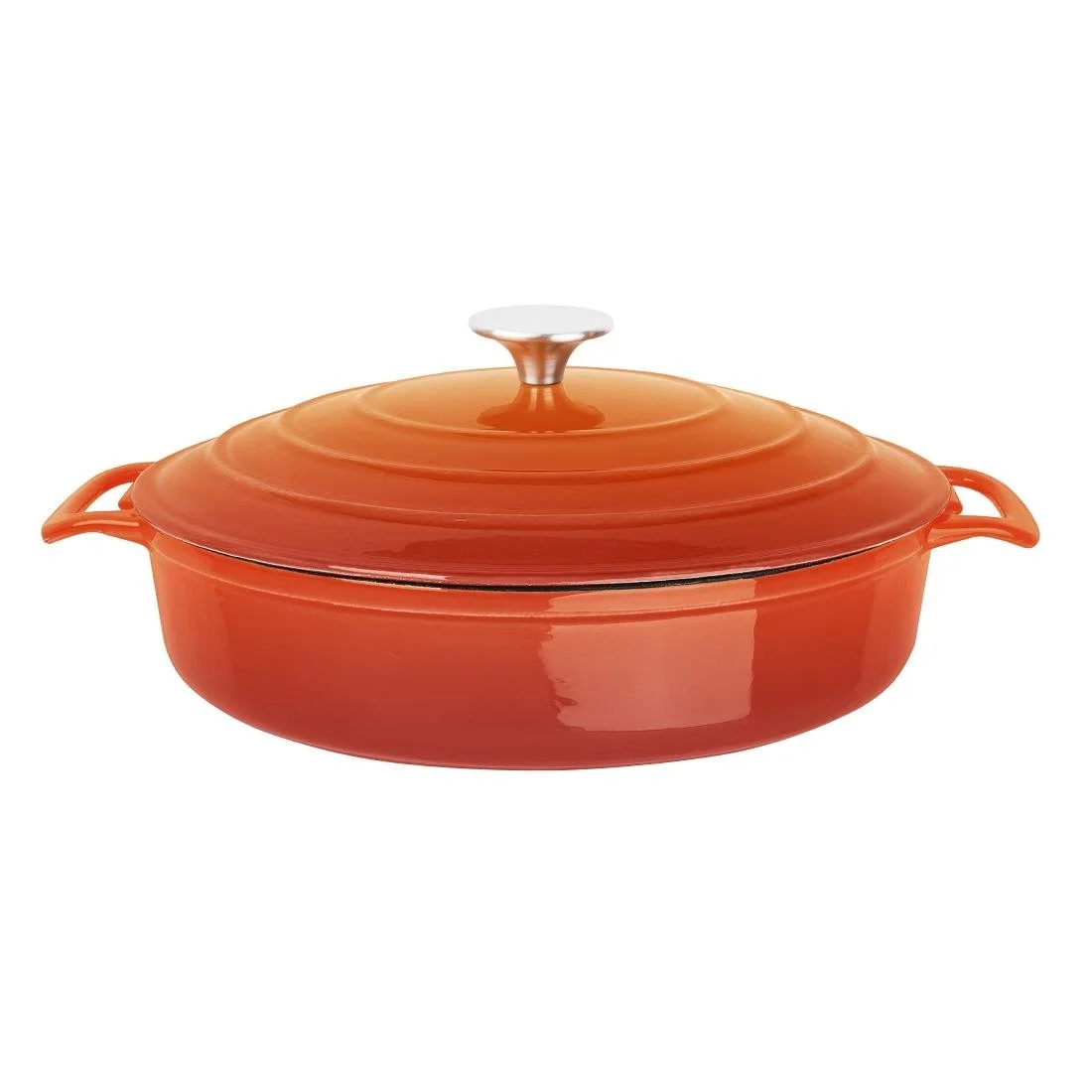Vogue Round Sauté Pan Orange 28cm - Image 1