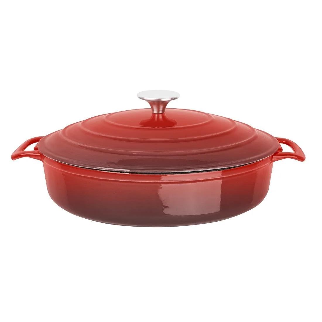 Vogue Round Sauté Pan Red 28cm - Image 1