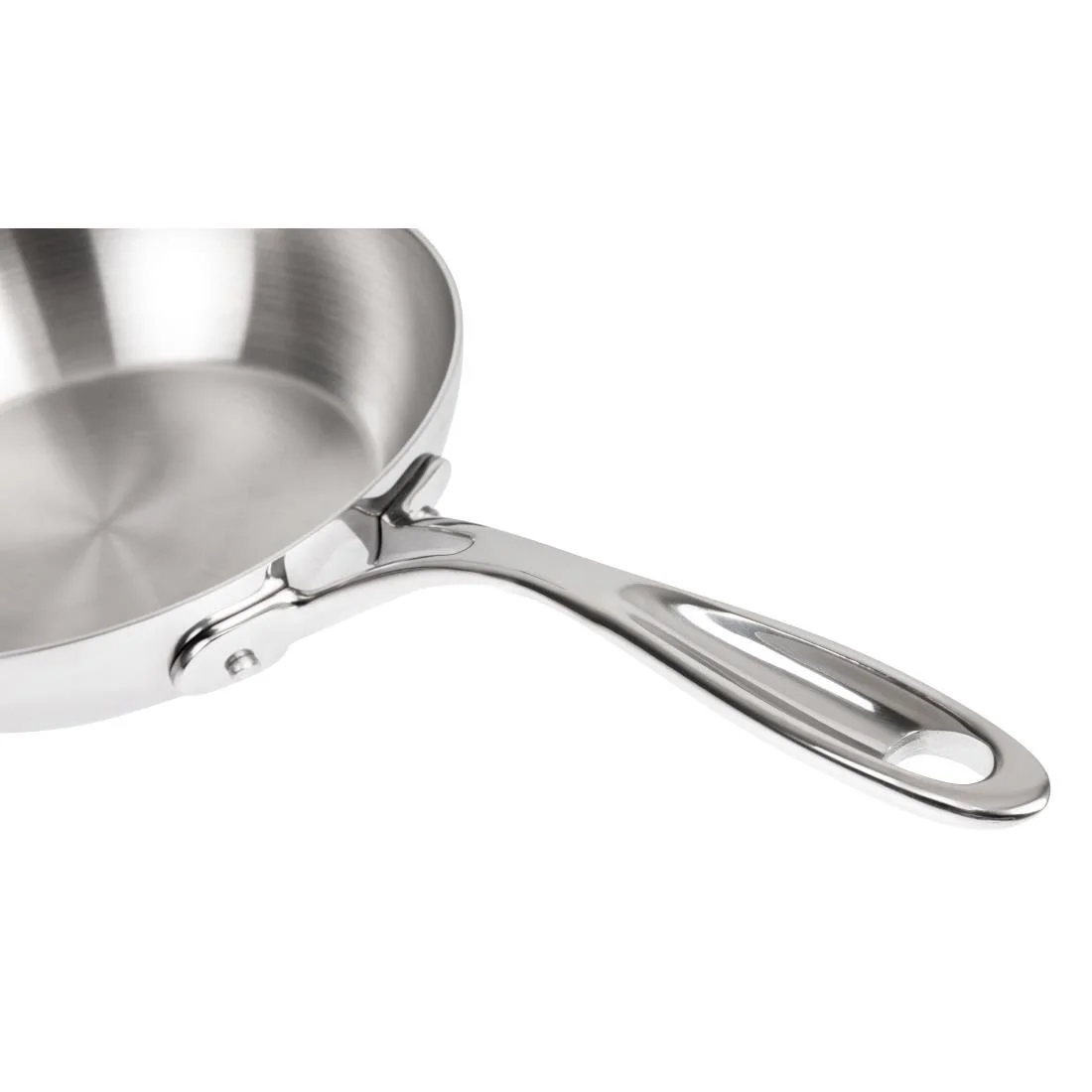 Vogue Stainless Steel and Aluminium Tri-Wall Frying Pan 20cm - Image 6