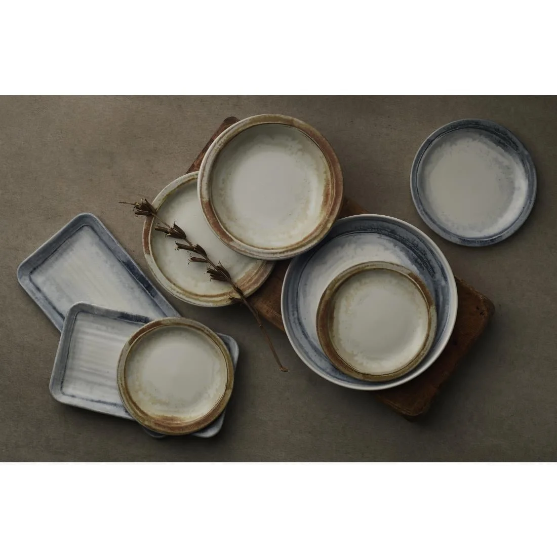 Dudson Makers Finca Nova Plates Sandstone 254mm (12 Pack) - Image 2