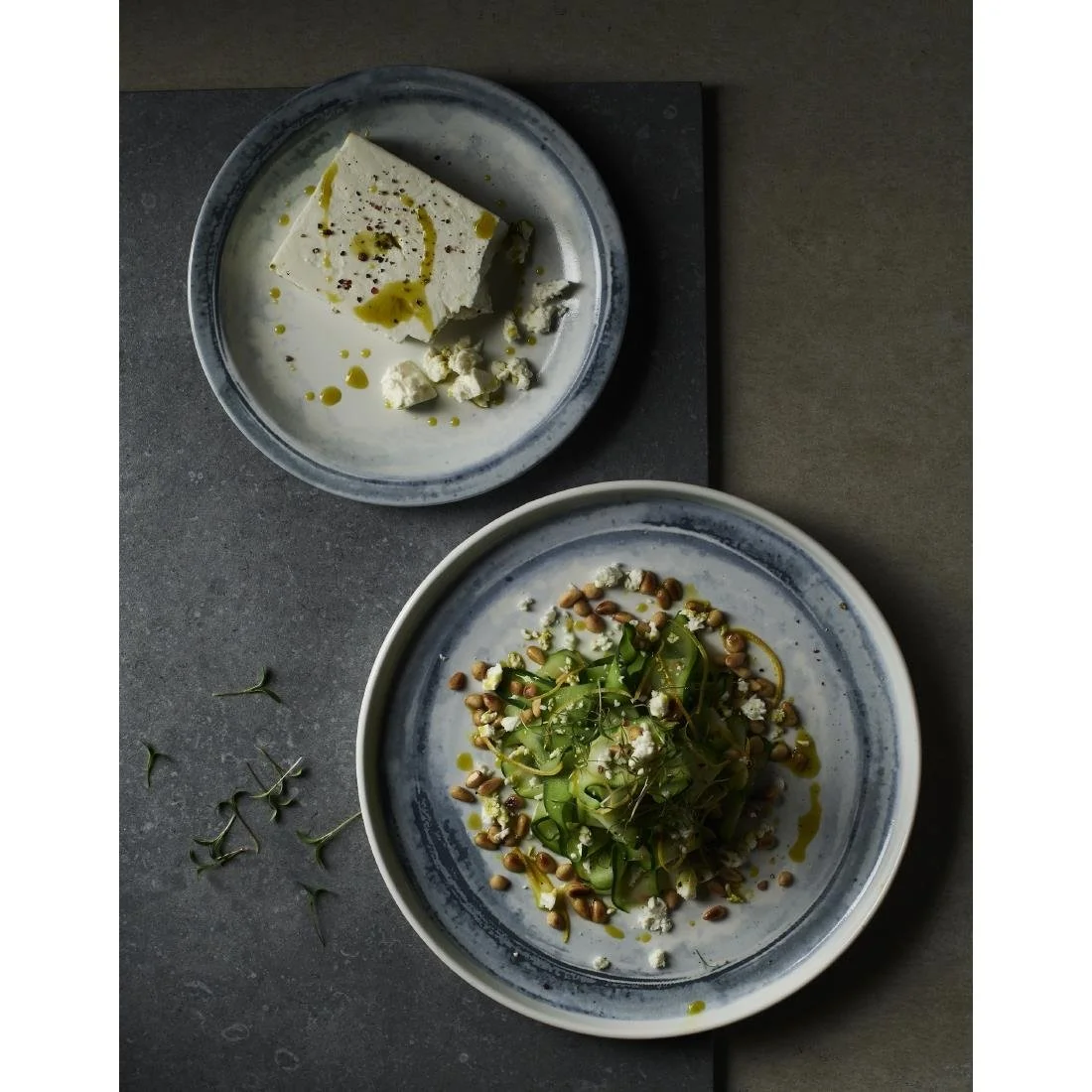 Dudson Makers Finca Walled Plates Limestone 259mm (6 Pack) - Image 4