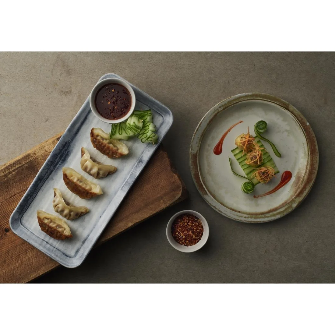 Dudson Makers Finca Organic Rectangular Plates Limestone 270x160mm (12 Pack) - Image 5