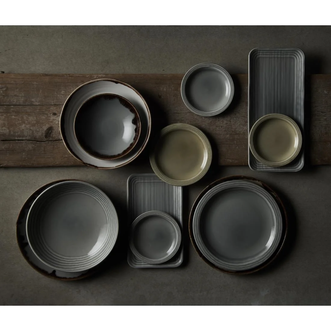 Dudson Harvest Norse Nova Plates Grey 254mm (12 Pack) - Image 2