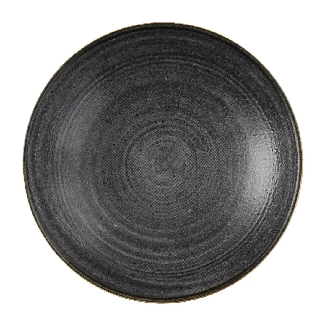 Churchill Stonecast Raw Coupe Bowls Black 184mm (12 Pack) - Image 1