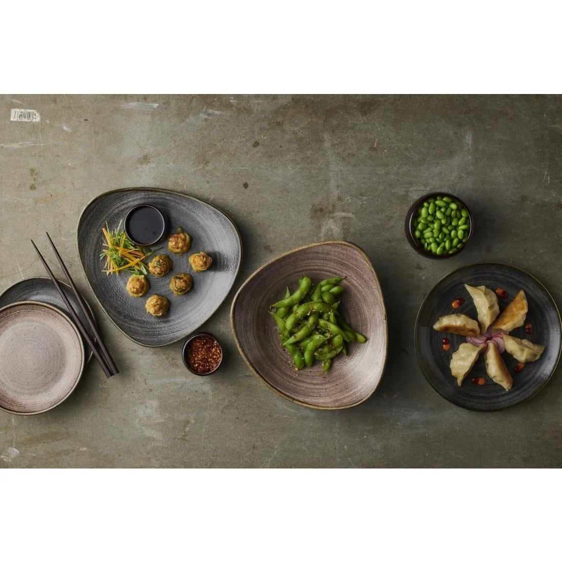Churchill Stonecast Raw Coupe Bowls Black 184mm (12 Pack) - Image 4