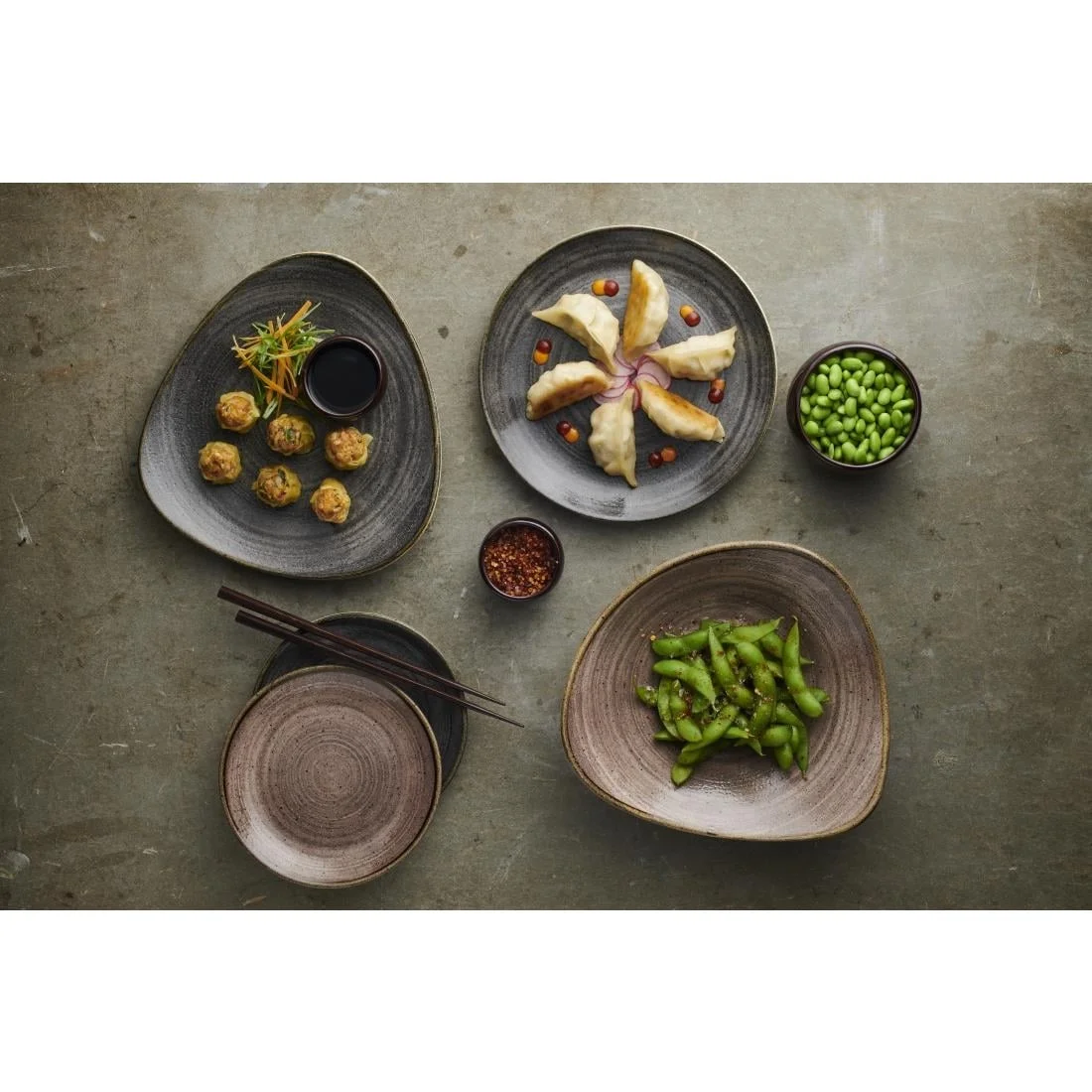 Churchill Stonecast Raw Coupe Bowls Black 184mm (12 Pack) - Image 3