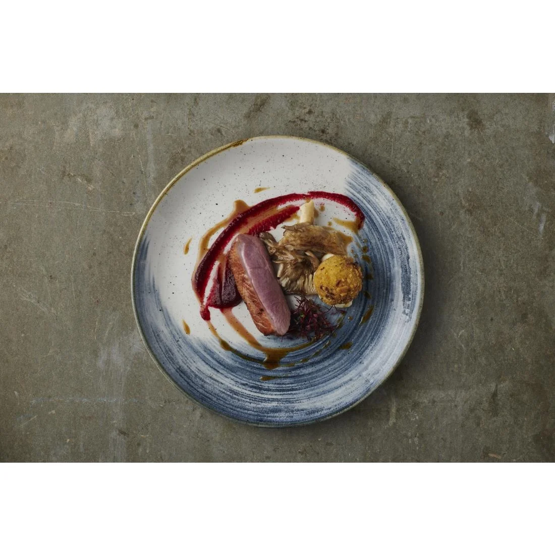 Churchill Stonecast Accents Evolve Coupe Plates Blueberry 286mm (12 Pack) - Image 2