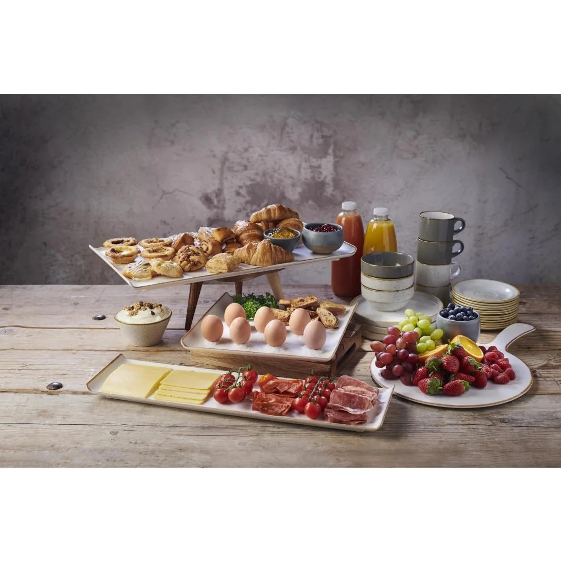 Churchill Stonecast Melamine Round Handled Paddle 318mm (4 Pack) - Image 2