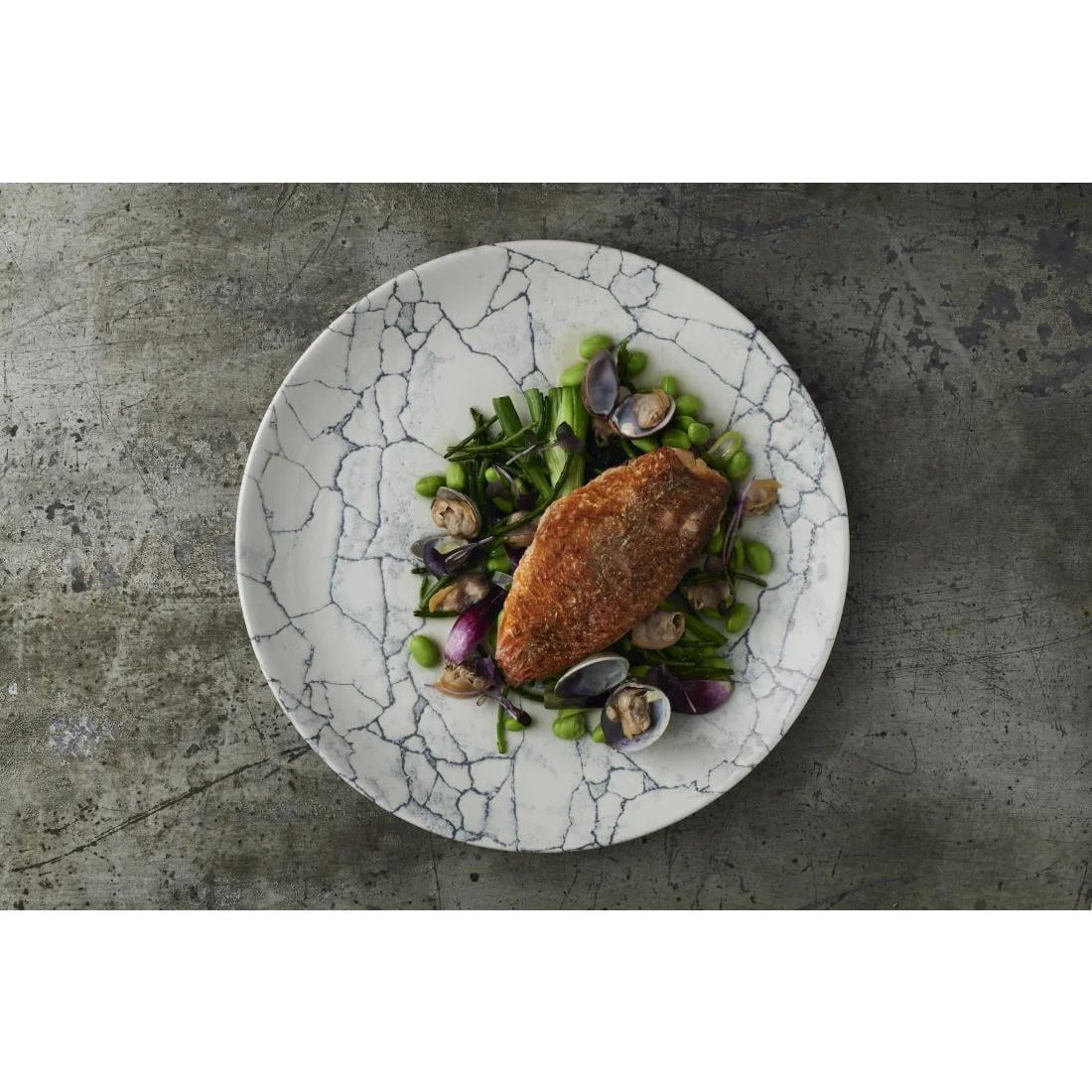 Churchill Studio Prints Kintsugi Pearl Evolve Coupe Plates Grey 260mm (12 Pack) - Image 4