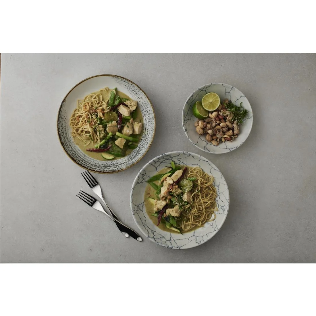 Churchill Studio Prints Kintsugi Pearl Evolve Coupe Bowls Grey 248mm (12 Pack) - Image 3