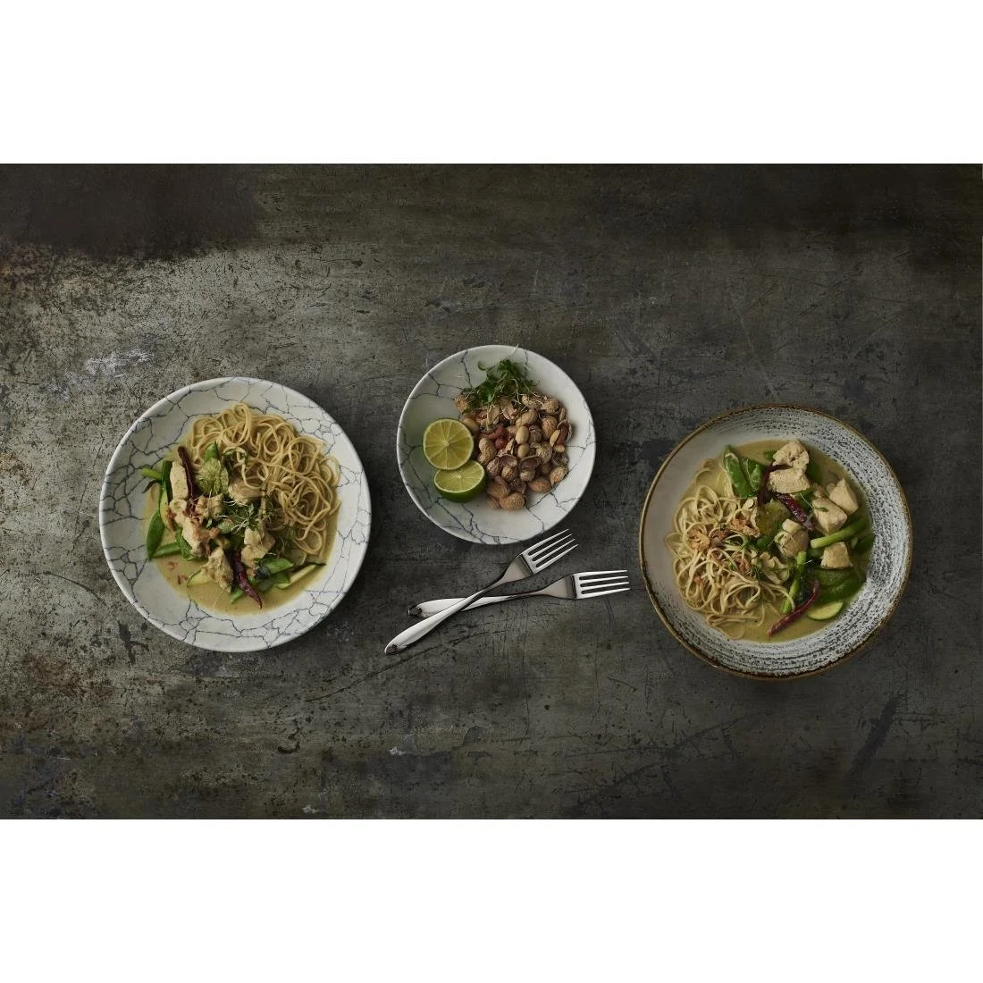 Churchill Studio Prints Kintsugi Pearl Evolve Coupe Bowl Grey 184mm (12 Pack) - Image 2